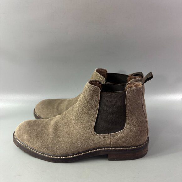 1901 Chukka Taupe Leather Upper Ankle Slip On Boots, Men\'s Size 9.5 main image 9